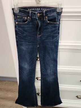 American Eagle Outfitters Dark Blue Flare Jeans